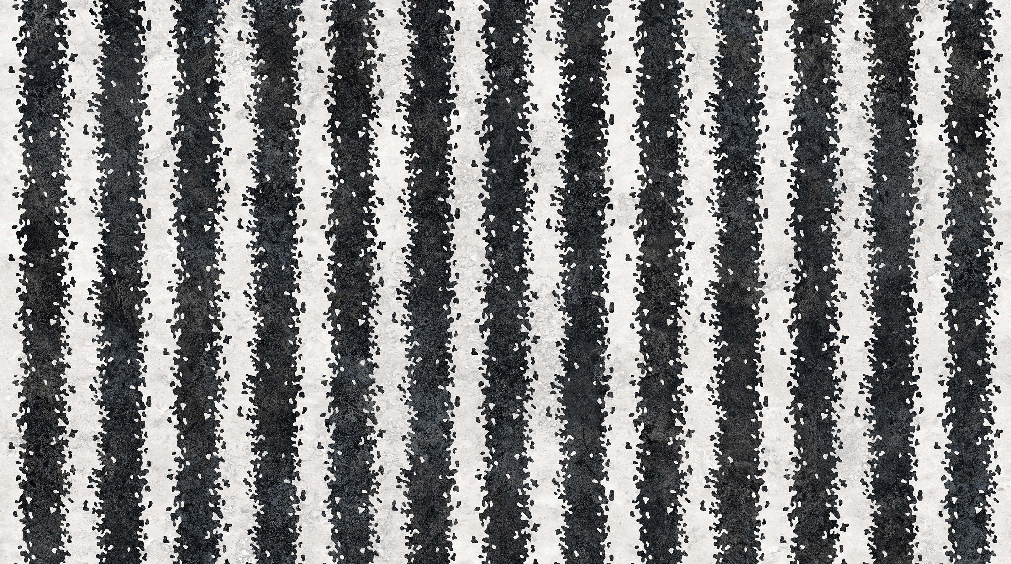 Magdalena - Stonehenge - penguin stripe - charcoal & light gray stripe