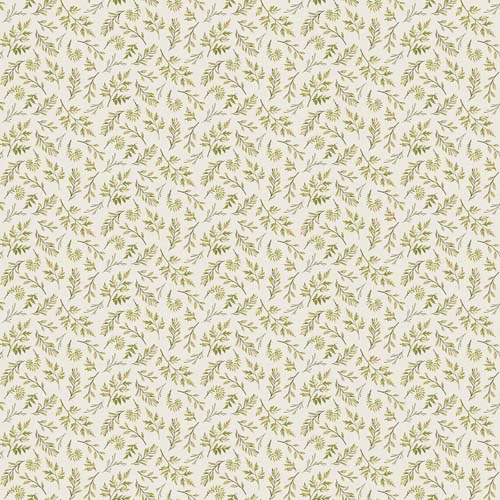 Natural Elements - Mini fern - Cream/green -  leaf sprigs on tan