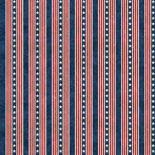 Stars & Stripes - Stars & Stripes Stripe - Multi - red, white & blue stripes