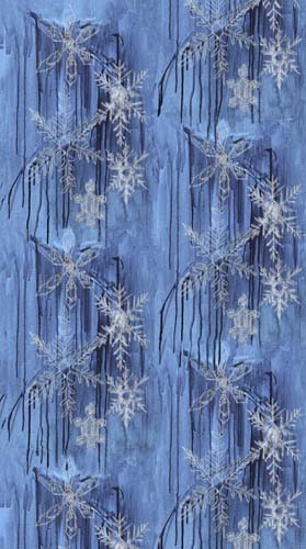 Pepita - Snowflakes - Light Blue - large white snowflakes on blue