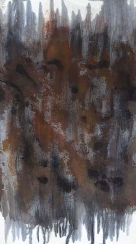 Amok - Mottled Brown & Grey - drips - running yardage