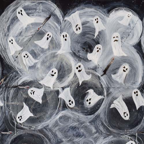 Amok - Ghosts - - White ghosts on foggy background
