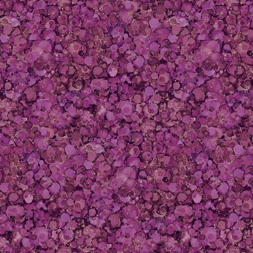 Midas Touch - Bubble Texture - Plum - purple bubble texture w/gold accents
