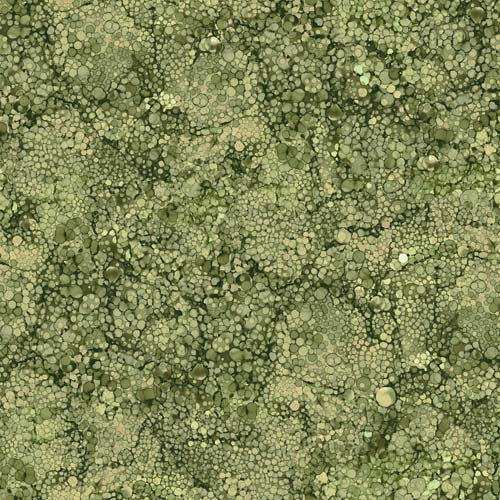 Row By Row 2025 - Bliss - TheGreat Outdoors - Olive bubble texture