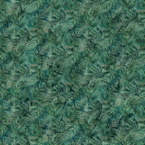 Northern Peaks - Ferns - Green- packed ferns in greens
