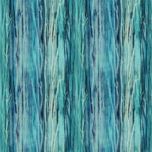 Cedarcrest Falls -Twig Texture - Med. teal - stripe texture in teals
