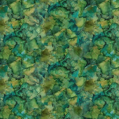 Cedarcrest Falls - Ink Texture - Green - marble look in greens