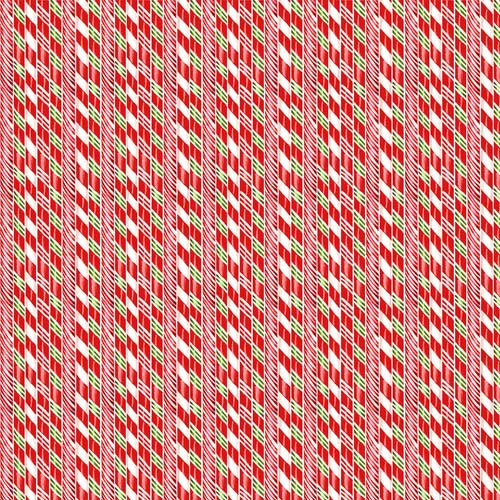Sugar Coated - Candy Cane Stripe - Red/Multi - red, white & green stripes