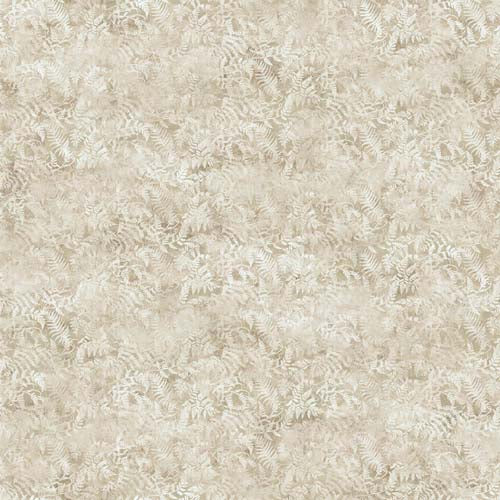 Migration - Fern Texture - Light Beige - Fern Fronds cream tonal