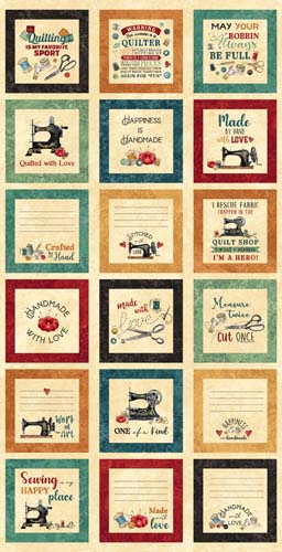 Stitchin' - Labels - PANEL approx. 22 in - sewing labels (101)