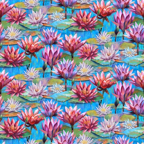 Lotus - Lotus Close Up - packed Waterlilies