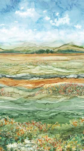 Row By Row 2025 - The Great Outdoors - Meadow Ombre - Green/Multi