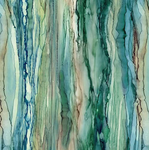 Row By Row 2025 - The Great Outdoors - Texture Stripe - Teal/Multi