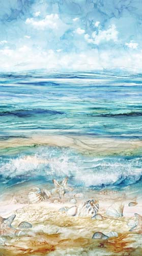 Row By Row 2025 - The Great Outdoors - Coastal Ombre - Blue/Multi