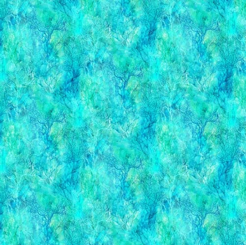 Coral Reef - Coral - Turquoise/Blue