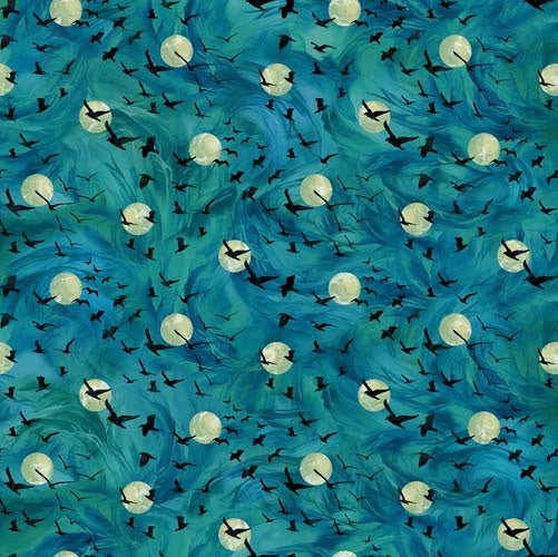 Raven's Call - Flying Ravens - Teal