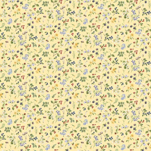 Country Mouse - Small Floral Toss - Yellow