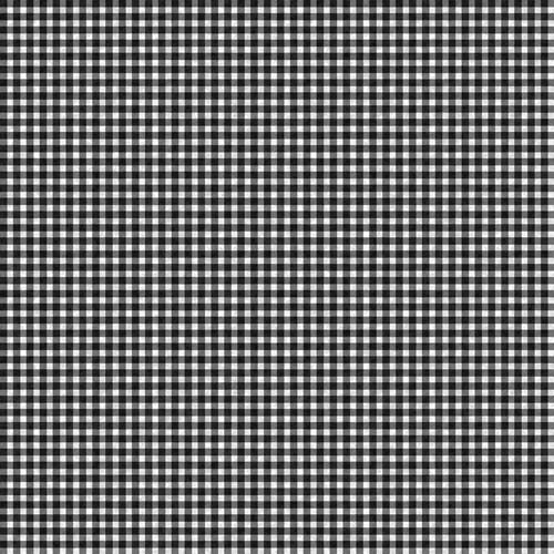 Flannel - Cozy Up - Check - Black/White- black & white gingham check