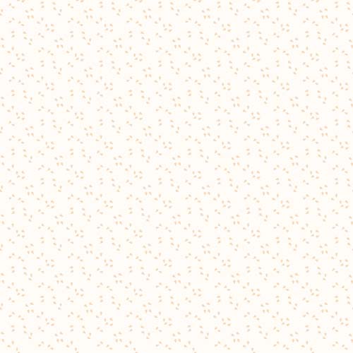 Silly Goose Flannel - GoosePrints - Natural - peach goose tracks on cream