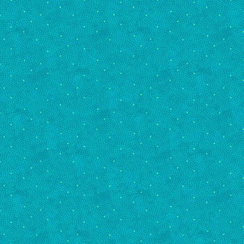 Hugs & Kisses Flannel - Little Hugs - small teal & lime dots on teal