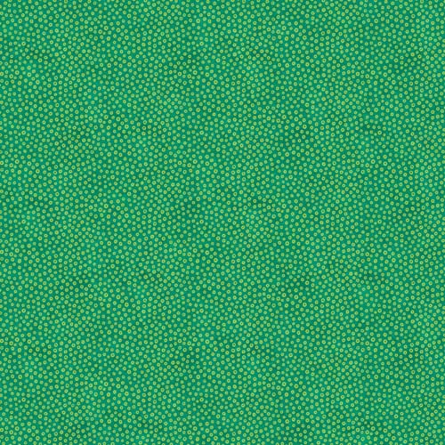 Hugs & Kisses Flannel - Cherrios - Green - lime green o's on green