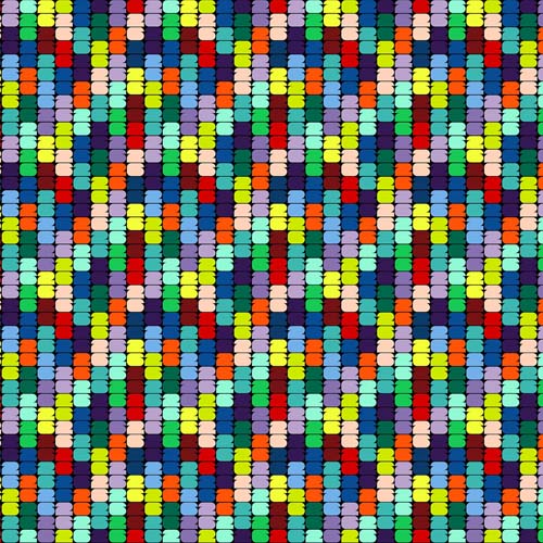 FIFA Prints - Small 26 - Multi - small multicolored block text 2026 on black
