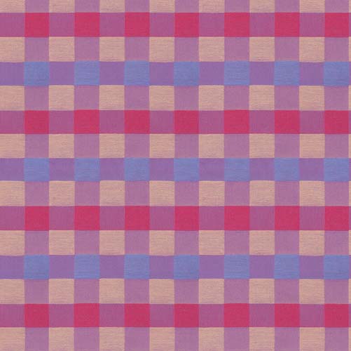 Check Mates Woven - Alternate- Preppy - pink, purple & tan squares