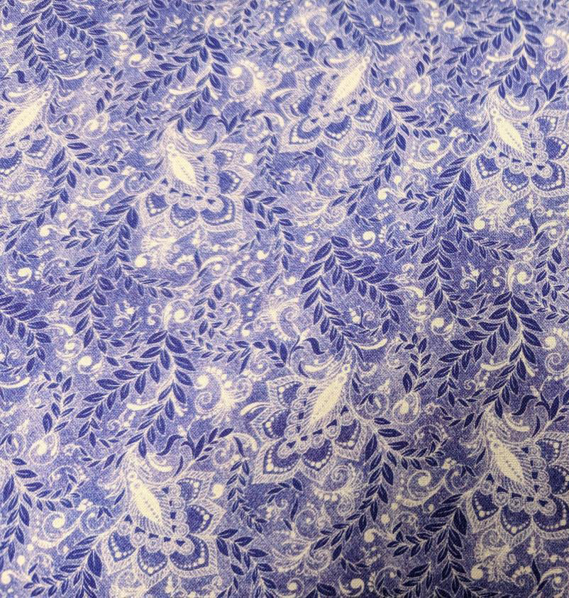 118" wide backing - Classic II - Mini Jacquard - Periwinkle
