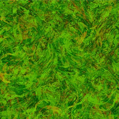 Eddies - Emerald green - marbelized swirls in bright greens