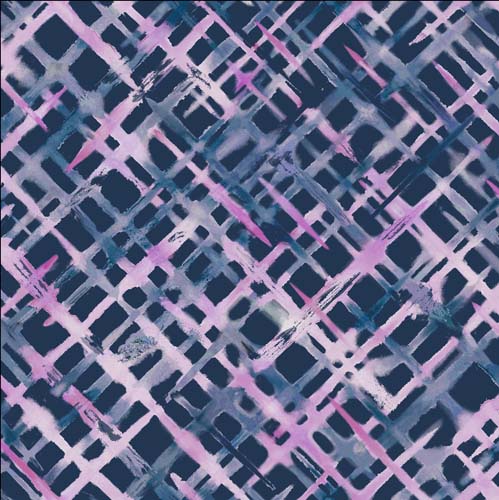 Watercolors - Plaid - Purple - watercolor style plaid in light & dark purples