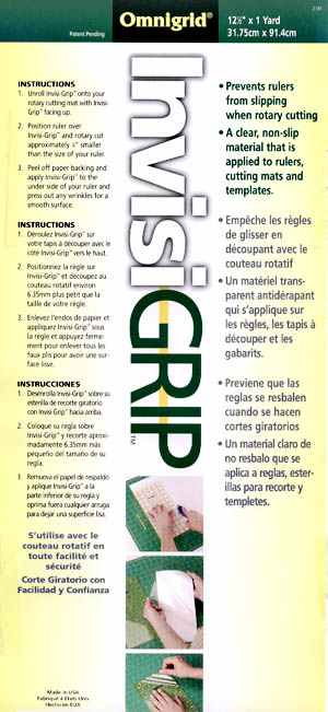Omnigrid Invisigrip 12.5"x1yd non-slip material