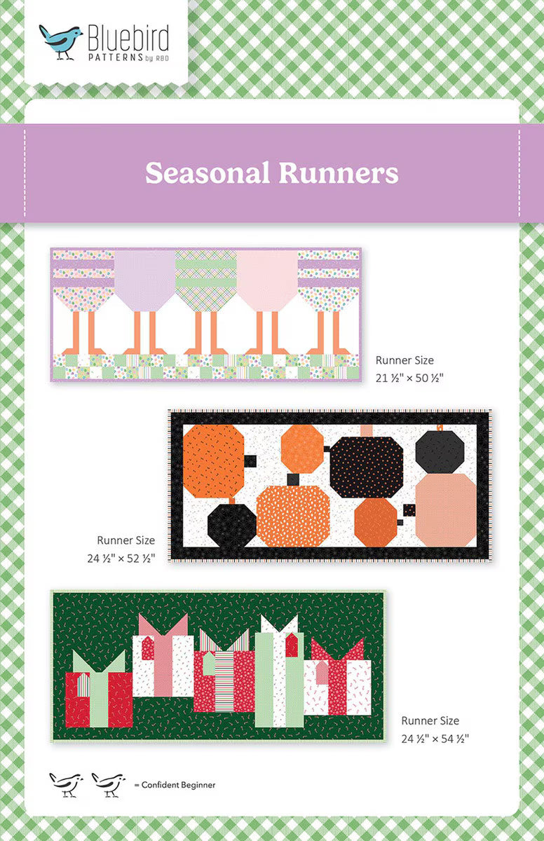 Seasonal runners by Bluebird Patterns