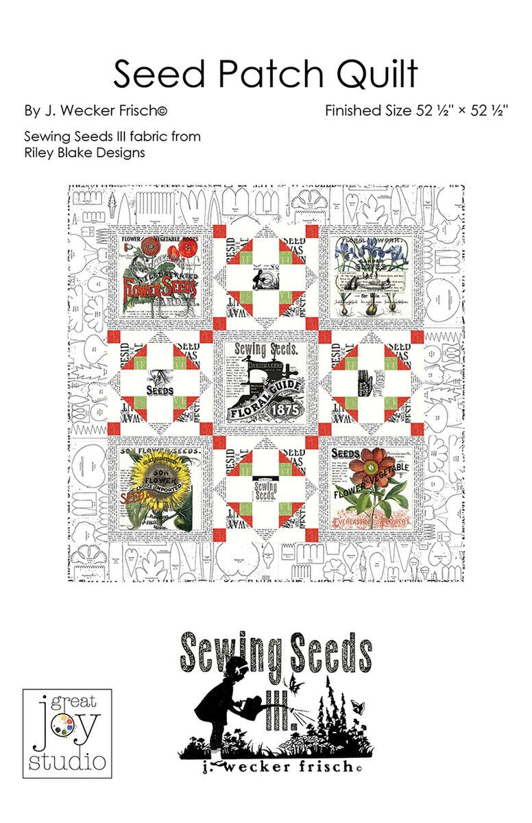 Seed Patch Quilt -  52 x 52 by J. Wecker Frisch