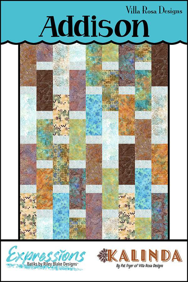 Addison - Villa Rosa Designs -54x73 - 12 fat quarters - RBD - Pat Fryer