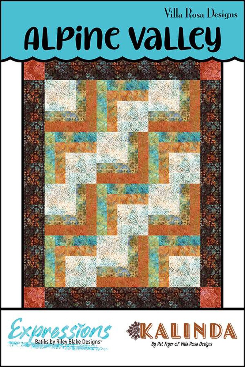 Alpine Valley- 57 x 72 quilt - -  by Tricia Lynn Maloney for Villa Rosa Designs