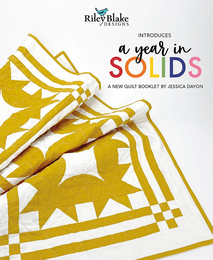 A Year in Solids - a new quilt booklet by Jessica Dayon - 12 quilts