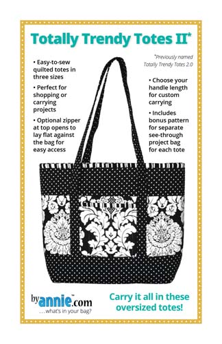 Totally Trendy Totes II -tote bag - by Annie.com - 3 sizes