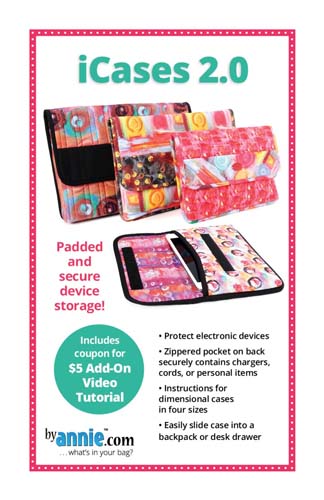 iCases 2.0 -padded device storage in 4 sizes byannie.com - PBA218-2