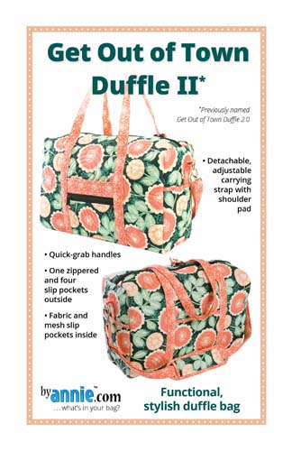 Get Out Of Town Duffle II - Functional stylish duffle bag by annie.com