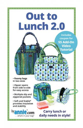Out to lunch 2.0 - lunch bag- by Annie.com