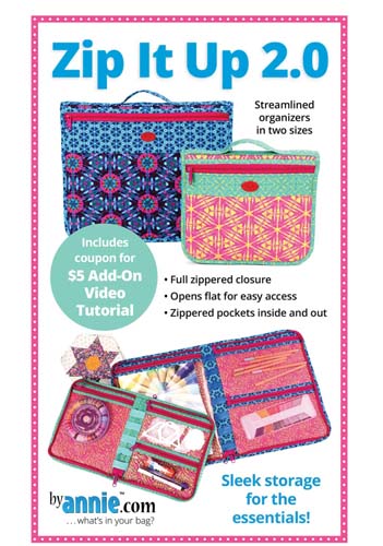 Zip it Up 2.0 - organizers  in two sizes byannie.com -PBA252-2