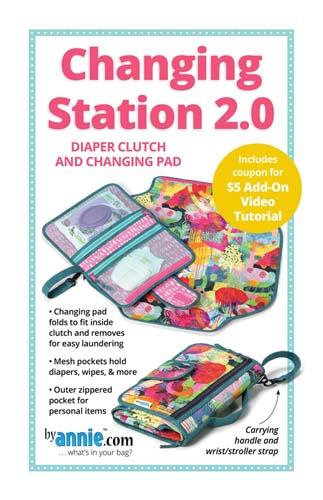 Changing Station 2.0 -Diaper clutch& changing pad - by Annie.com