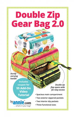 Double Zip Gear Bag 2.0 - 3 sizes - byAnnie.com
