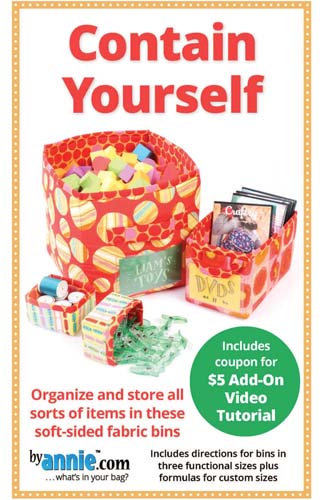 Contain Yourself - square bins - 3 Sizes - by Annie.com - PBA274