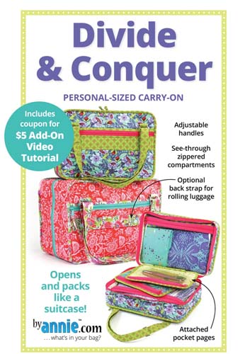 Divide & Conquer - personal sized carry-on by annie.com