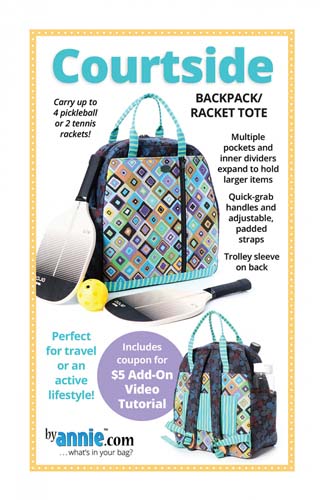 Courtside - backpack/racket tote  - by Annie.com