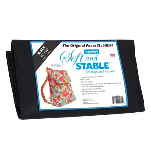 Soft and Stable - for bags & beyond - Black - 36 x 58