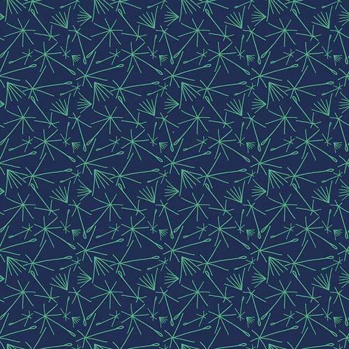 Bloom - Dandelions - Blue - aqua dandelions seeds on blue