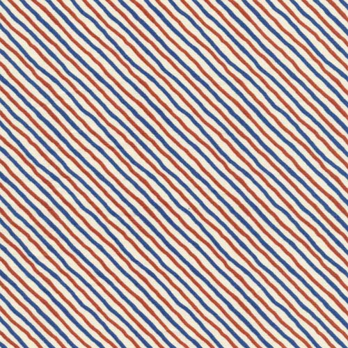 Dear Friends - Diagonal Stripe - red & blue bias stripe