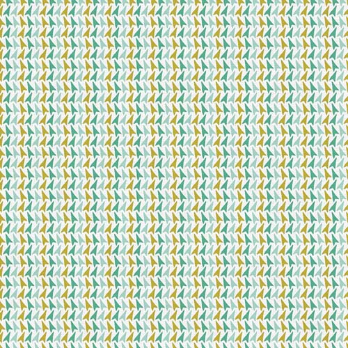 Bloom - Stripe - Blue -light and dark green w/ olive arrows in rows